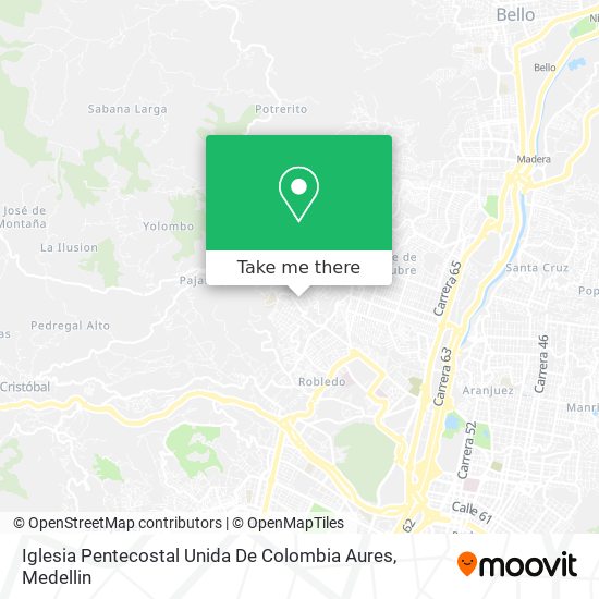 Iglesia Pentecostal Unida De Colombia Aures map