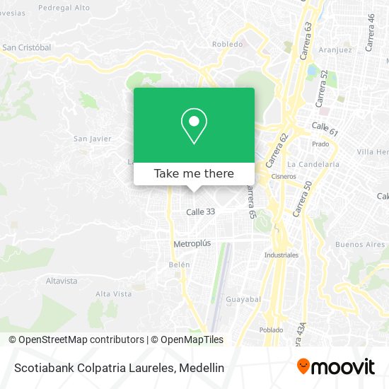 Scotiabank Colpatria Laureles map