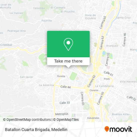 Batallon Cuarta Brigada map