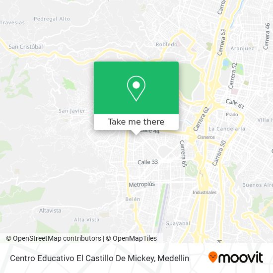 Mapa de Centro Educativo El Castillo De Mickey