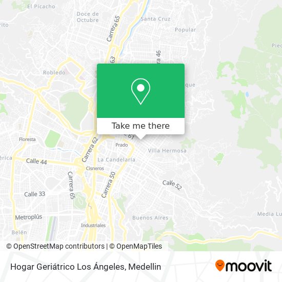 Mapa de Hogar Geriátrico Los Ángeles