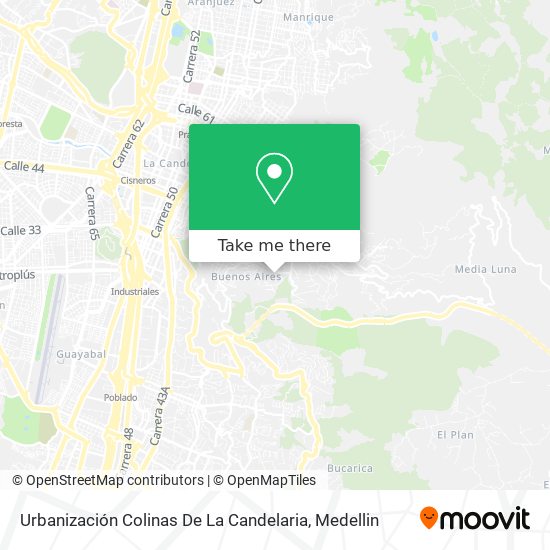Urbanización Colinas De La Candelaria map