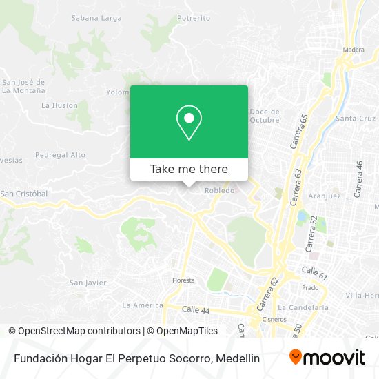 Mapa de Fundación Hogar El Perpetuo Socorro