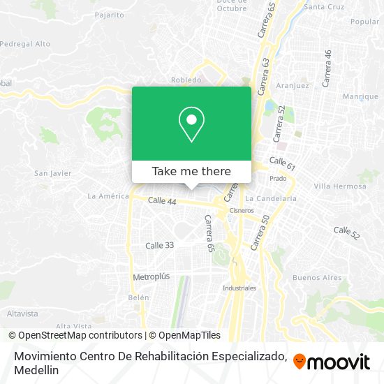 Movimiento Centro De Rehabilitación Especializado map