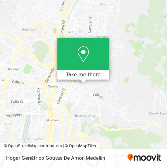 Mapa de Hogar Geriátrico Gotitas De Amor