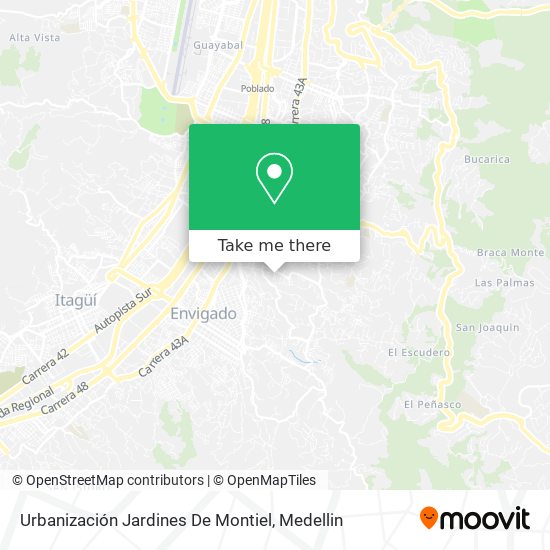 Urbanización Jardines De Montiel map