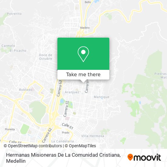 Hermanas Misioneras De La Comunidad Cristiana map