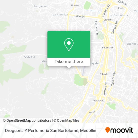 Mapa de Droguería Y Perfumería San Bartolomé