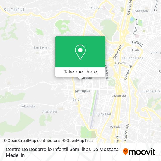 Mapa de Centro De Desarrollo Infantil Semillitas De Mostaza