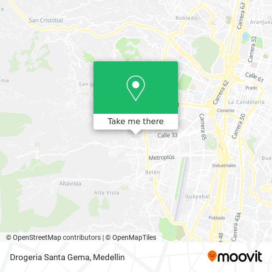 Mapa de Drogeria Santa  Gema
