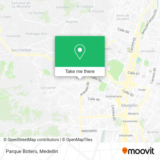 Parque  Botero map