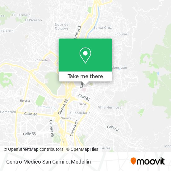 Centro Médico San Camilo map