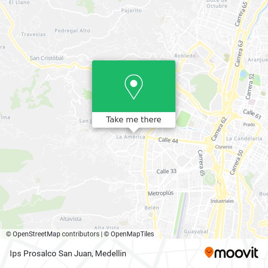 Mapa de Ips Prosalco San Juan