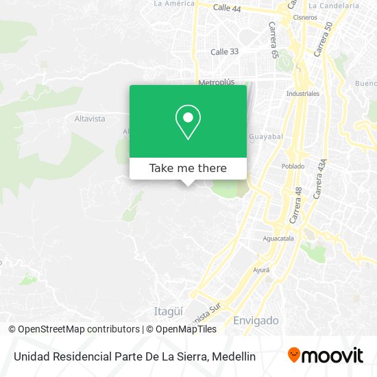 Mapa de Unidad Residencial Parte De La Sierra