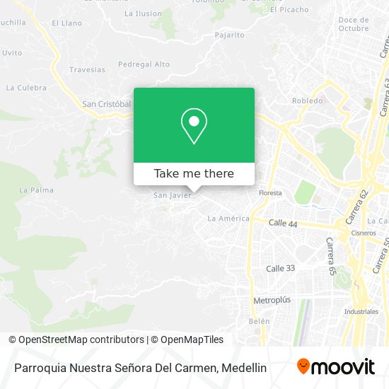 Mapa de Parroquia Nuestra Señora Del Carmen