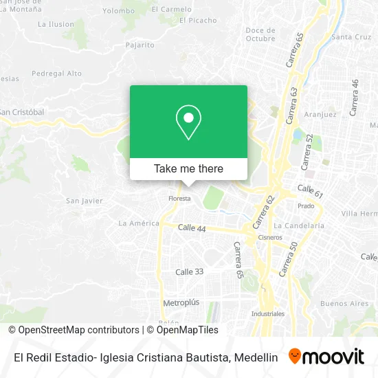 El Redil Estadio- Iglesia Cristiana Bautista map