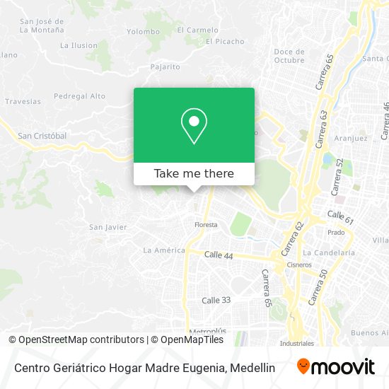 Centro Geriátrico Hogar Madre Eugenia map