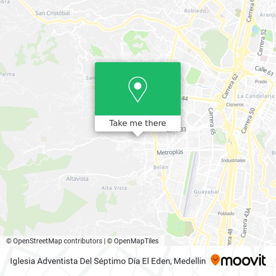 Iglesia Adventista Del Séptimo Día El Eden map