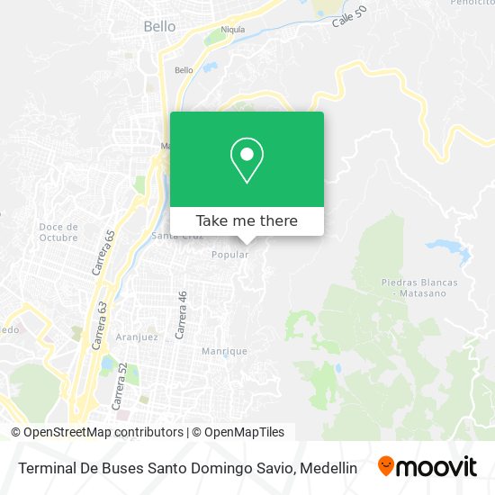 Terminal De Buses Santo Domingo Savio map