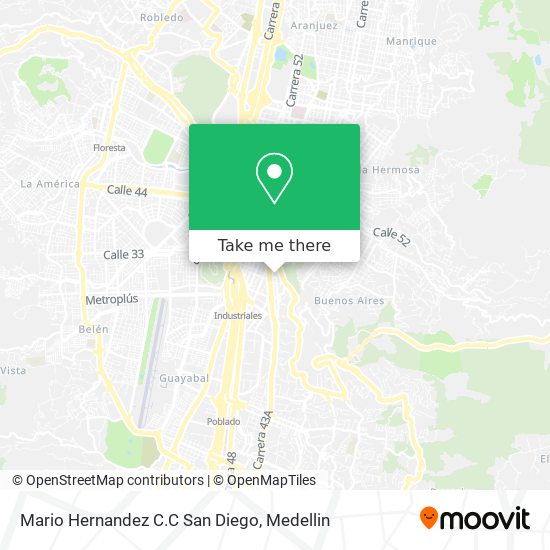 Mario Hernandez C.C San Diego map