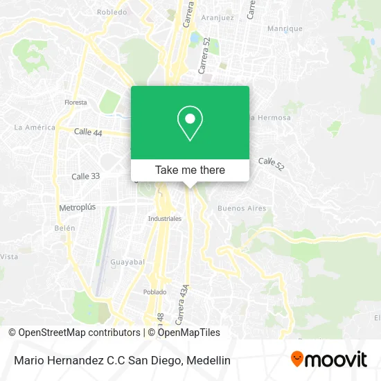Mario Hernandez C.C San Diego map