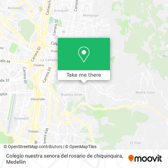 Mapa de Colegio nuestra senora del rosario de chiquinquira