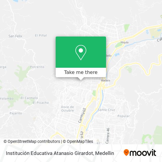 Institución Educativa Atanasio Girardot map