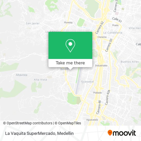 Mapa de La Vaquita SuperMercado