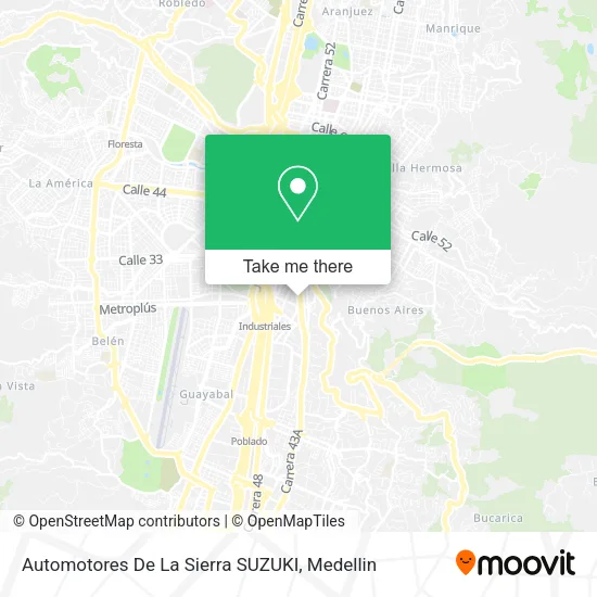 Automotores De La Sierra SUZUKI map