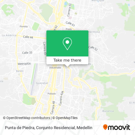 Punta de Piedra, Conjunto Residencial map