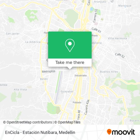 EnCicla - Estación Nutibara map