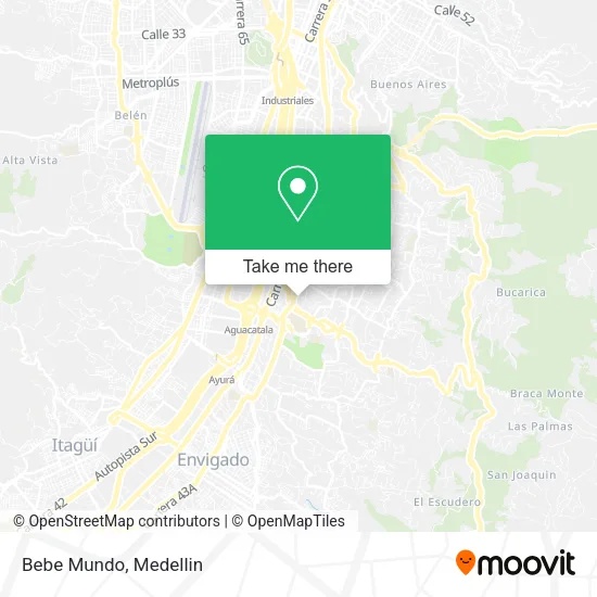 Bebe Mundo map