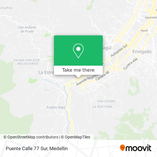 Mapa de Puente Calle 77 Sur