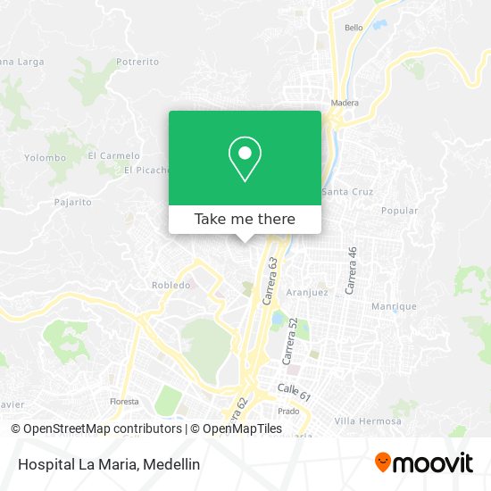Mapa de Hospital La Maria