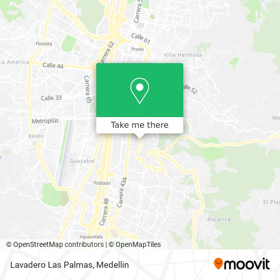 Lavadero Las Palmas map