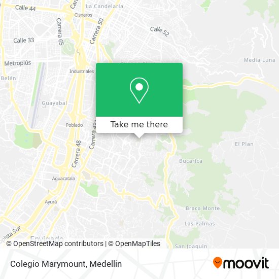 Colegio Marymount map