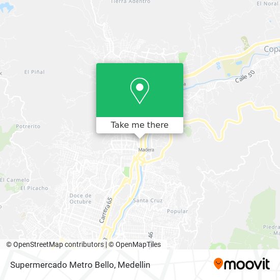 Supermercado Metro Bello map