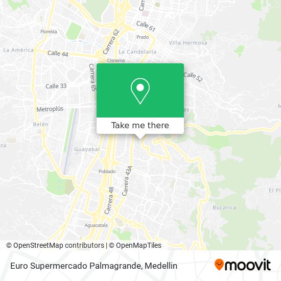 Mapa de Euro Supermercado Palmagrande