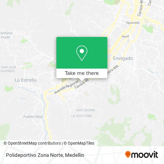Polideportivo Zona Norte map