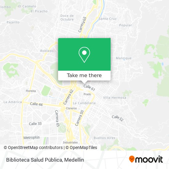 Biblioteca Salud Pública map
