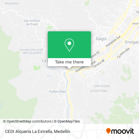 Mapa de CEDI Alquería La Estrella