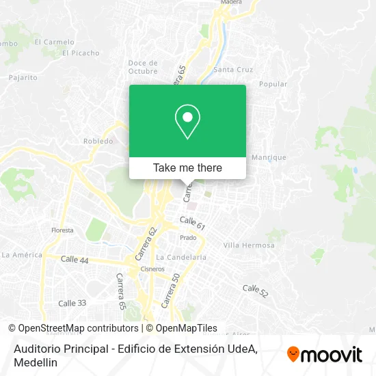Mapa de Auditorio Principal - Edificio de Extensión UdeA