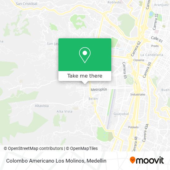 Colombo Americano Los Molinos map