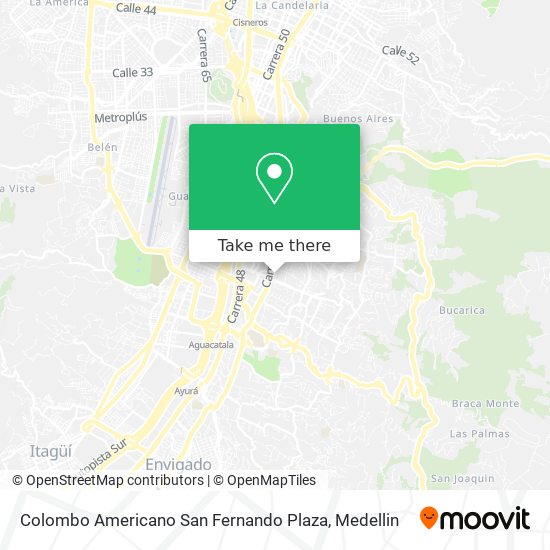 Colombo Americano San Fernando Plaza map