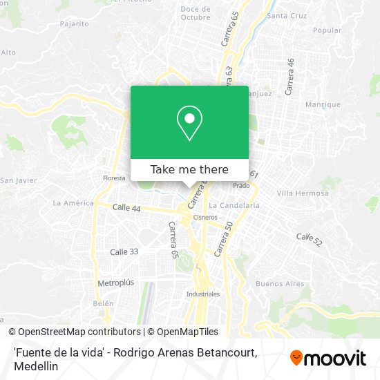 Mapa de 'Fuente de la vida' - Rodrigo Arenas Betancourt