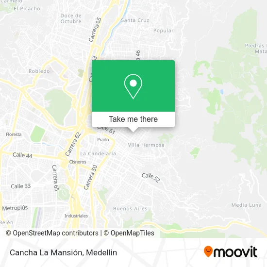 Cancha La Mansión map