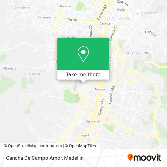 Cancha De Campo Amor map