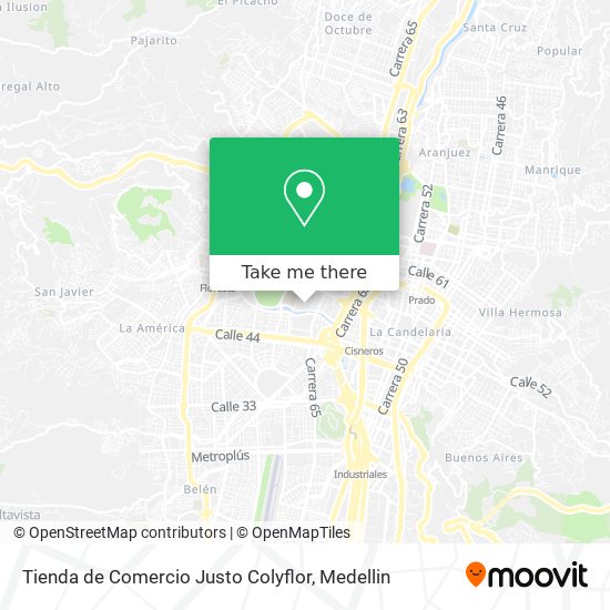 Tienda de Comercio Justo Colyflor map