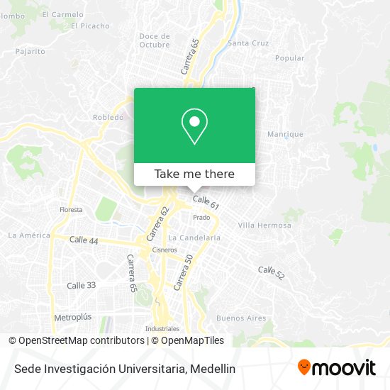 Mapa de Sede Investigación Universitaria
