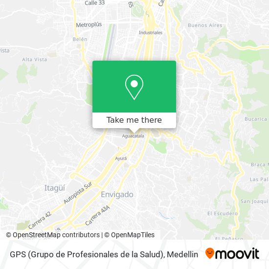 GPS (Grupo de Profesionales de la Salud) map